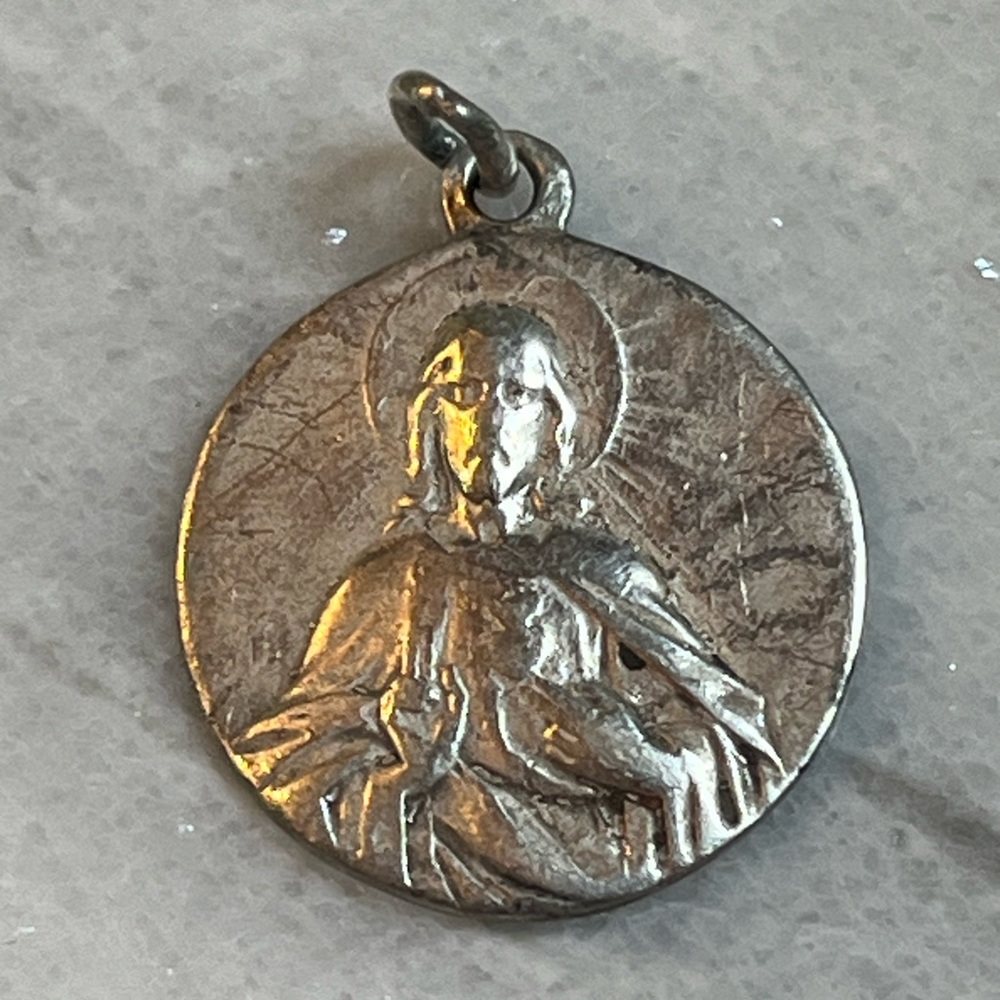 Catholic Sterling Silver Religious medal.